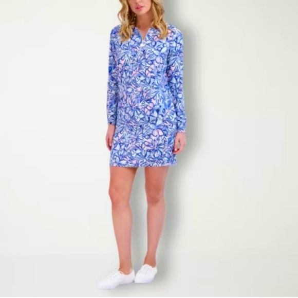 Stella Parker Dresses & Skirts - EUC Stella Parker Long Sleeve Sheath Quarter Zip Dress Size Small